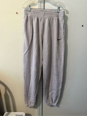 Nike Light purple Fleece Joggers with Black Swoosh